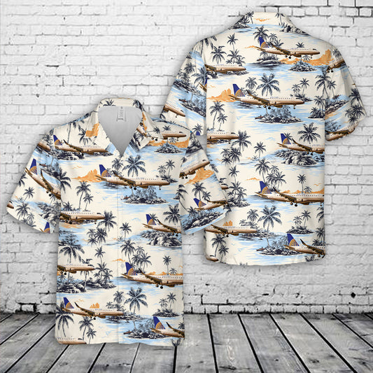 United Express Airlines Embraer ERJ-175L Hawaiian Shirt