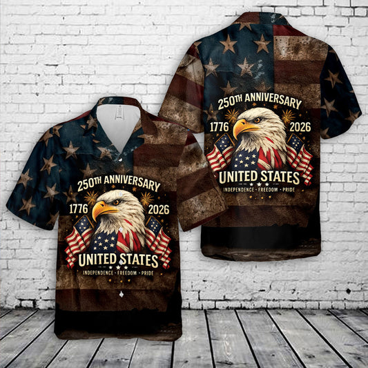 United States 250th Anniversary 1776-2026 Hawaiian Shirt