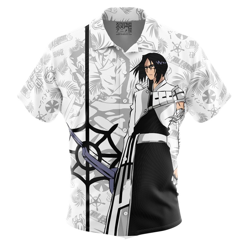 Uryū Ishida Quincy Bleach Button Up Hawaiian Shirt
