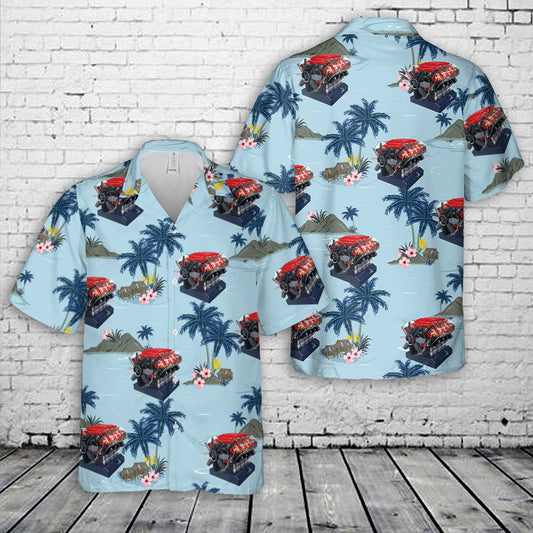 V8 Engine Electric Powered Working Hawaiian Shirt