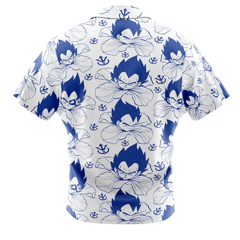 Vegeta Blue Dragon Ball Z Button Up Hawaiian Shirt
