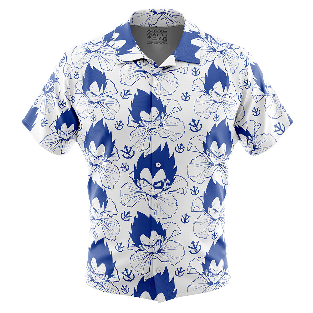 Vegeta Blue Dragon Ball Z Button Up Hawaiian Shirt