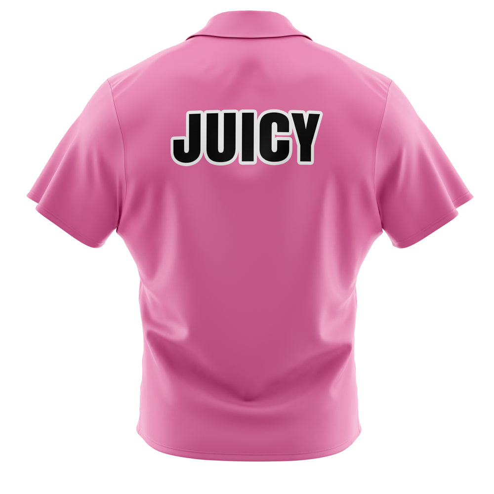 Vegeta Juicy Pink Dragon Ball Z Abridged Button Up Hawaiian Shirt