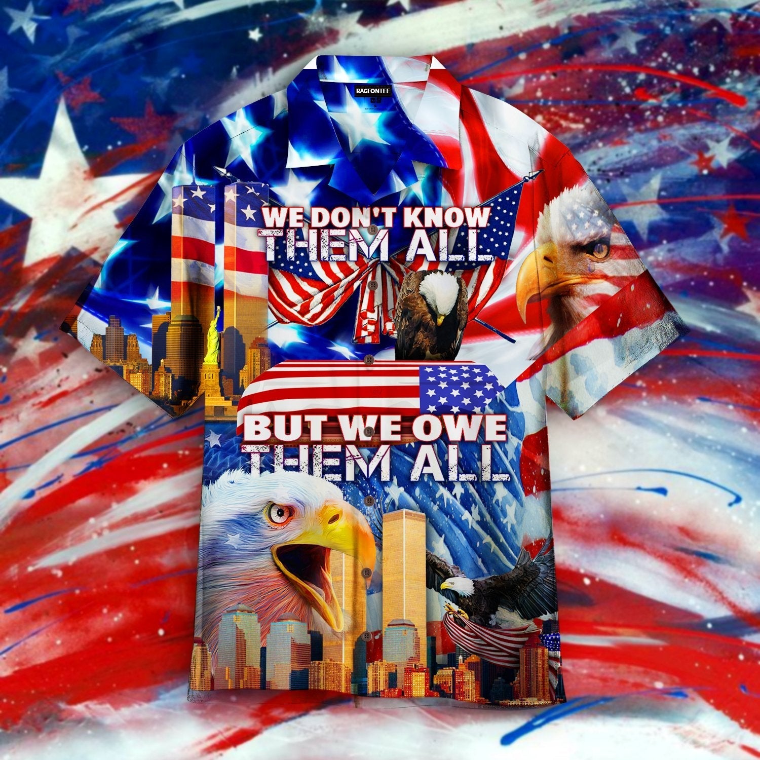 Gifury Patriot Day Hawaiian Shirt We Don't Know Them All But We Owe Them All Hawaii Aloha Shirt September 11th Hawaii Shirt Patriot Day Apparel 2022