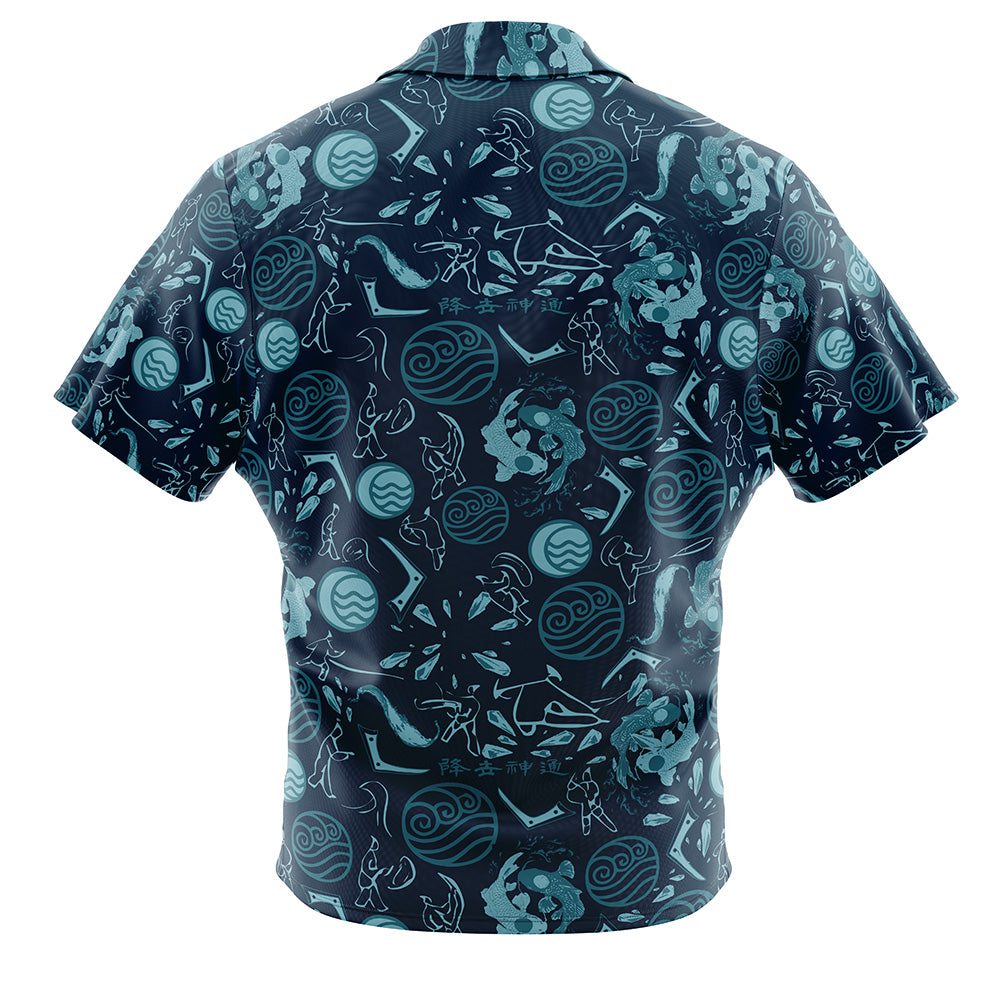 Water Tribe Avatar The Last Airbender Button Up Hawaiian Shirt