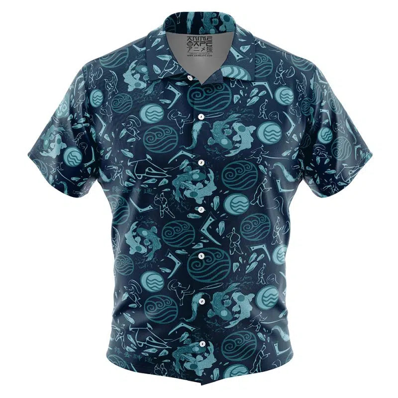 Water Tribe Avatar The Last Airbender Button Up Hawaiian Shirt