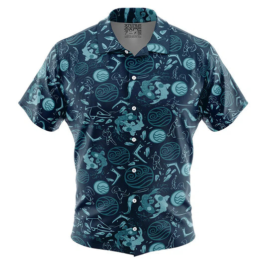 Water Tribe Avatar The Last Airbender Button Up Hawaiian Shirt