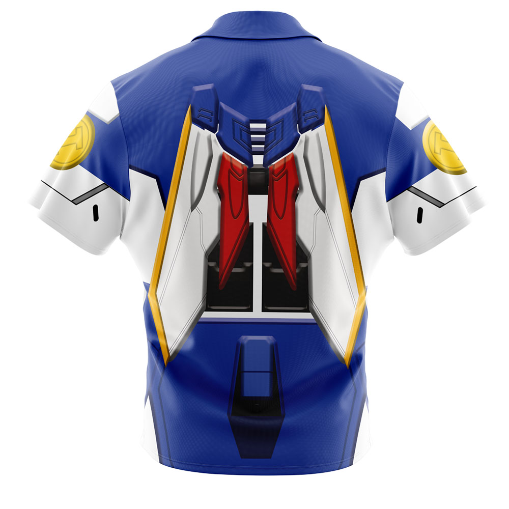 XXXG-01W Wing Gundam Button Up Hawaiian Shirt