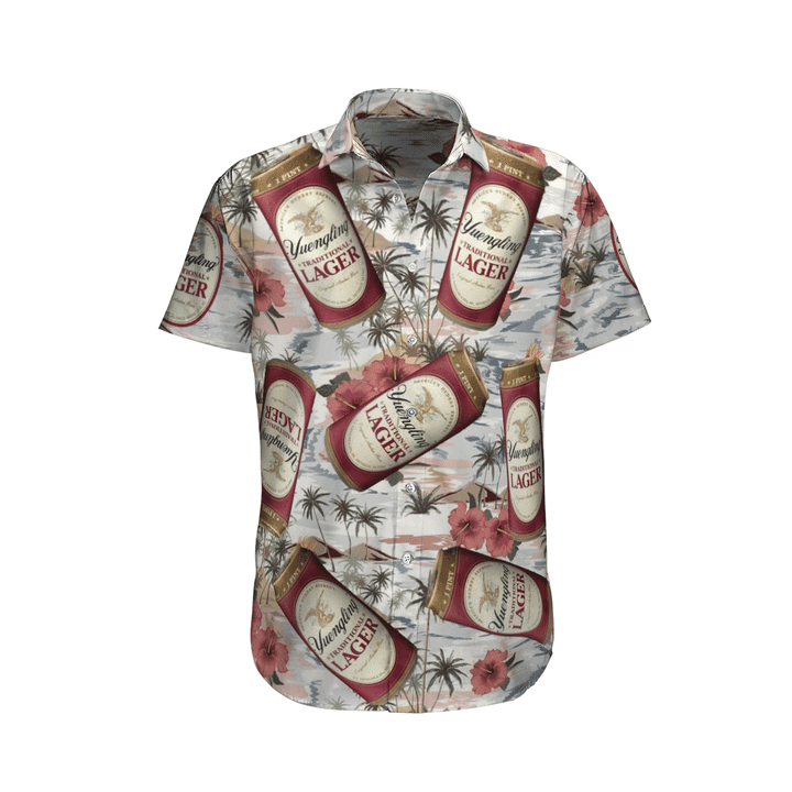 NoClaws Yuengling Hawaii Shirt Yuengling Lager Beer Tropical Islands Aloha Shirt Colorful Unisex