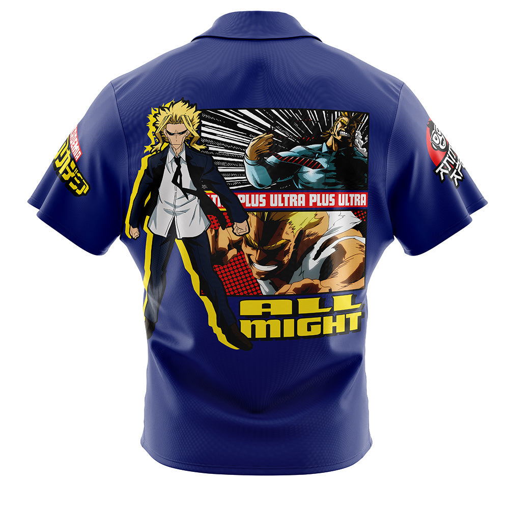 Yagi Toshinori (All Might) My Hero Academia Button Up Hawaiian Shirt