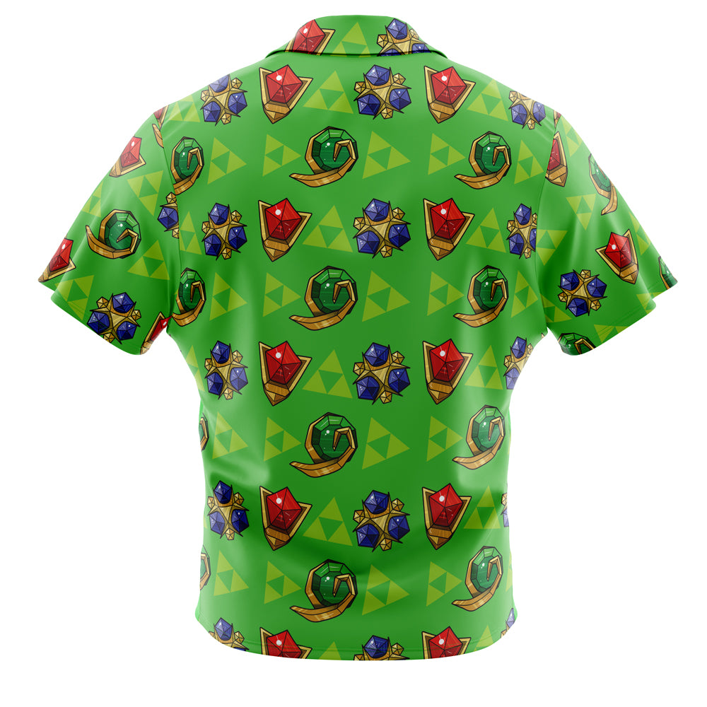 Zelda Spiritual Stones Zelda Button Up Hawaiian Shirt