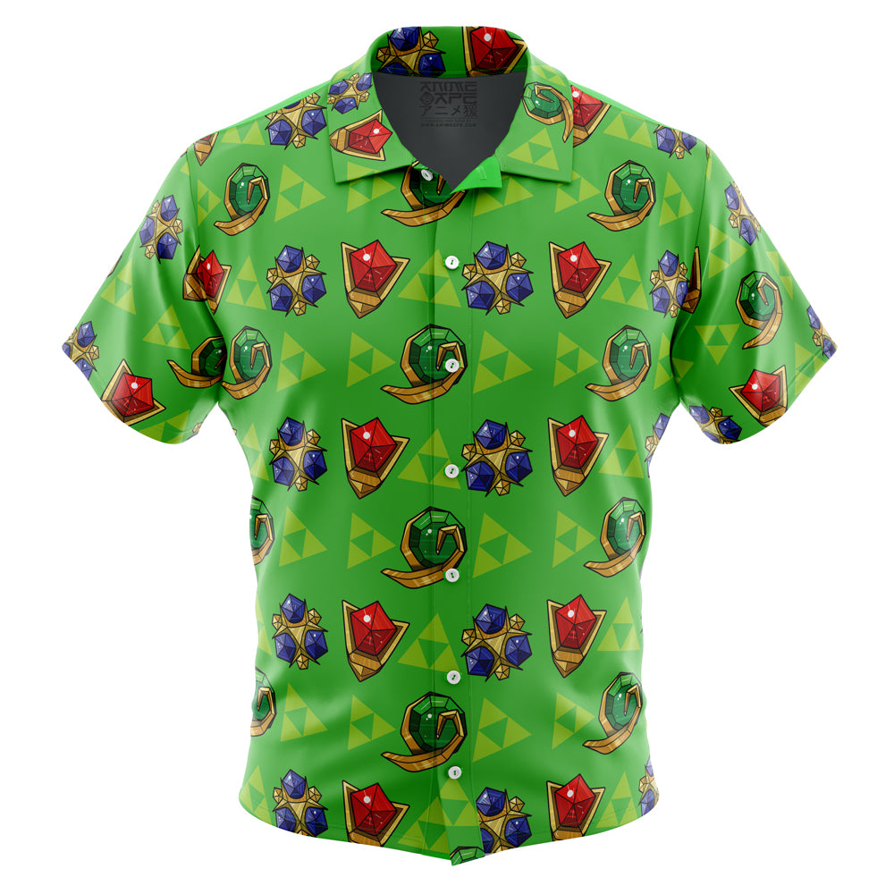 Zelda Spiritual Stones Zelda Button Up Hawaiian Shirt