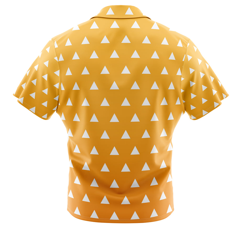 Zenitsu Agatsuma Demon Slayer Button Up Hawaiian Shirt