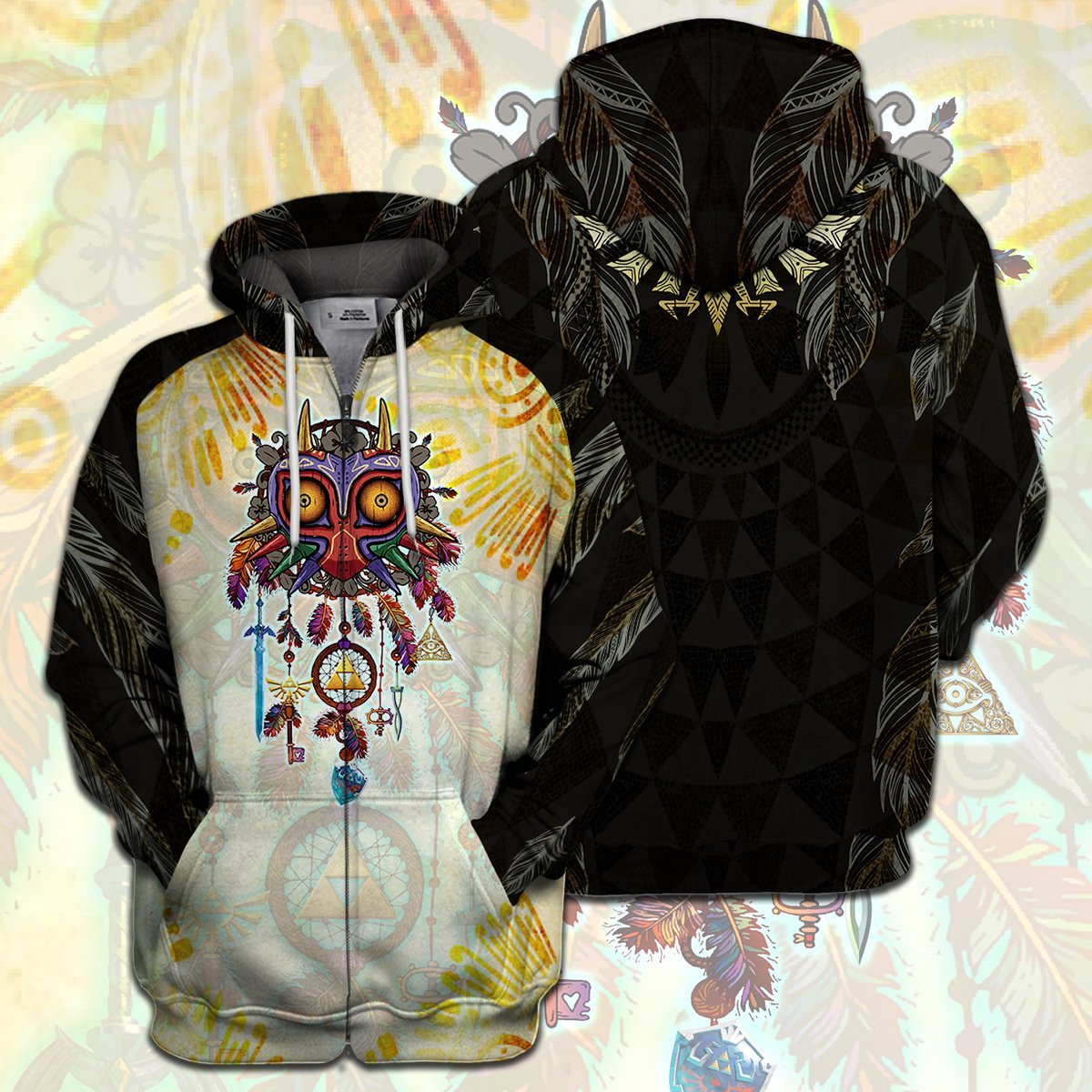 Legend Of Zelda T-shirt Majora's Mask Dreamcatcher Triforce Swordmaster Hyrule's Symbol T-shirt Legend Of Zelda Hoodie Sweater Tank