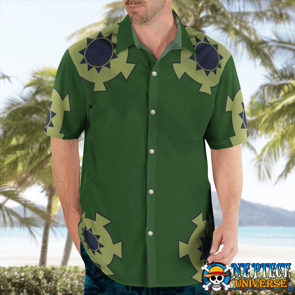 Zoro Wano Hawaiian Shirt Green Pattern HOT 2025 | One Piece Universe Store