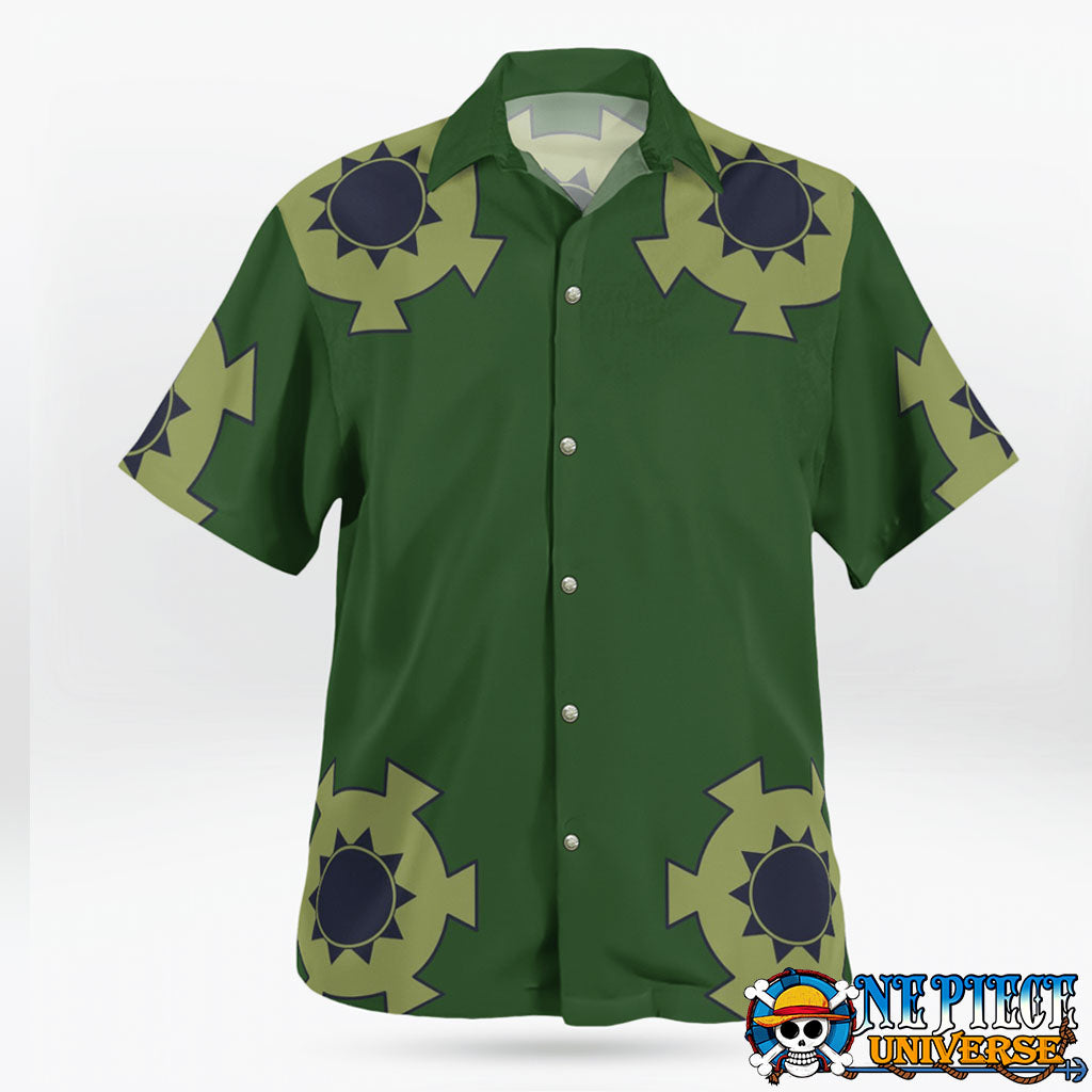 Zoro Wano Hawaiian Shirt Green Pattern HOT 2025 | One Piece Universe Store