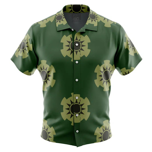 Zoro's Wano Pattern One Piece Button Up Hawaiian Shirt