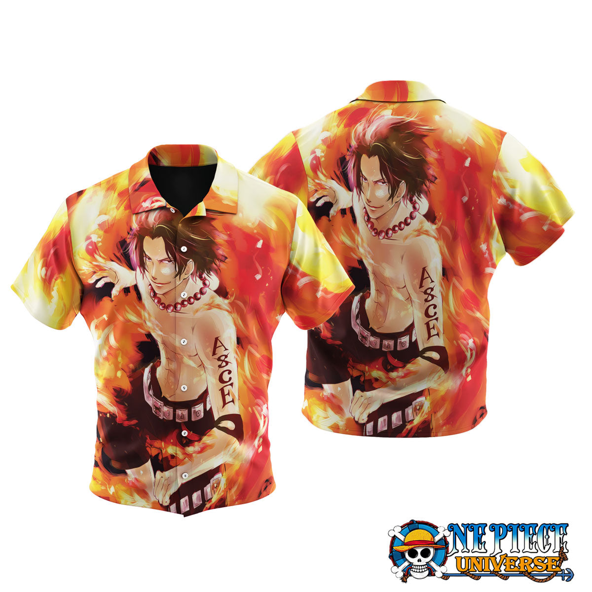 Anime Portgas D. Ace Hawaiian Shirt | One Piece Universe Store