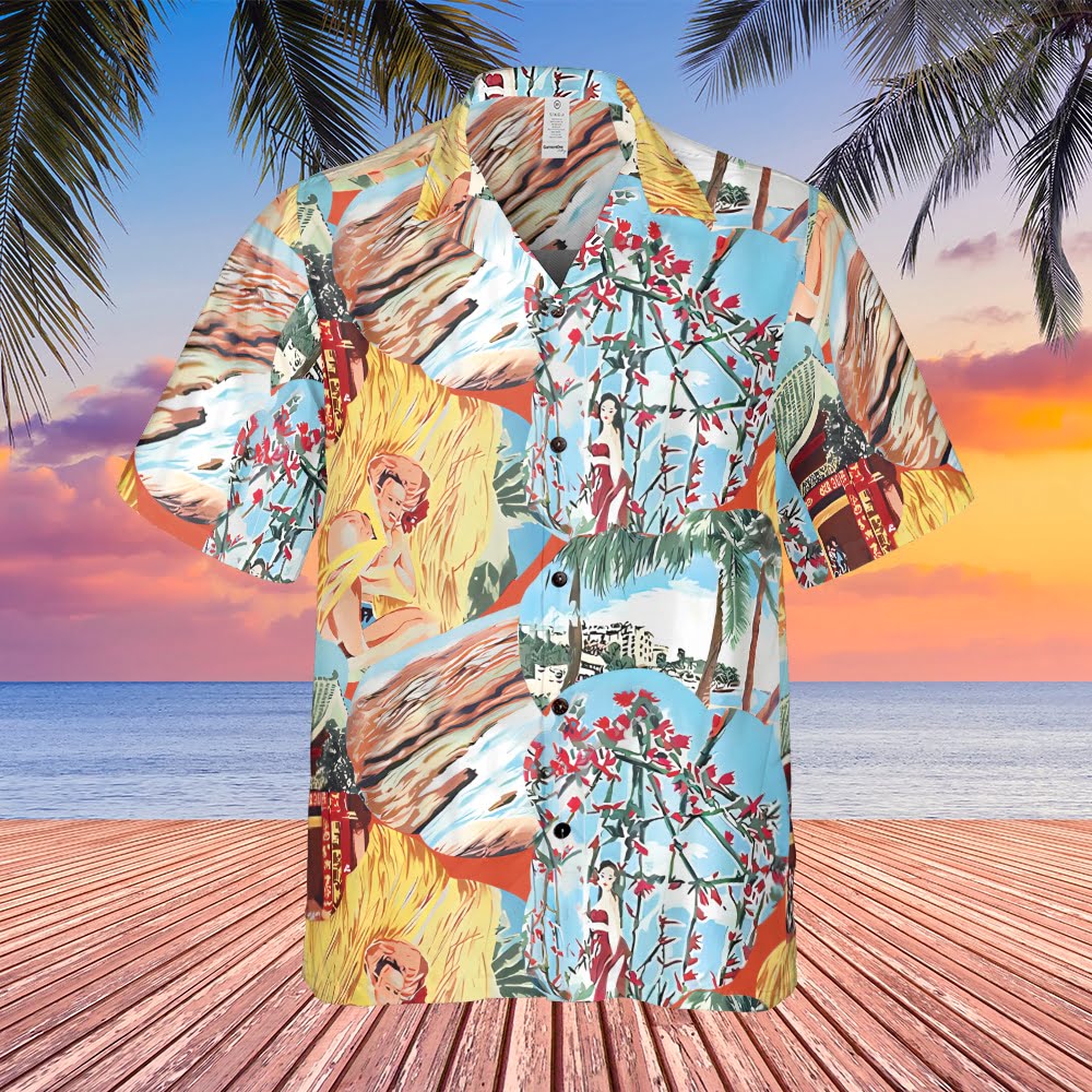 Ace Ventura Pet Detective 1994 Jim Carrey Floral Hura Hawaiian Shirt - Tazila