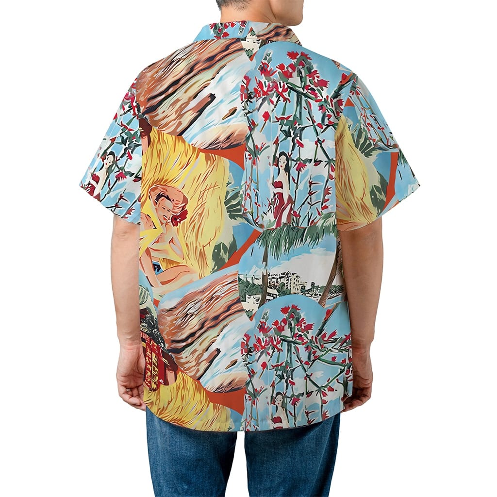 Ace Ventura Pet Detective 1994 Jim Carrey Floral Hura Hawaiian Shirt - Tazila