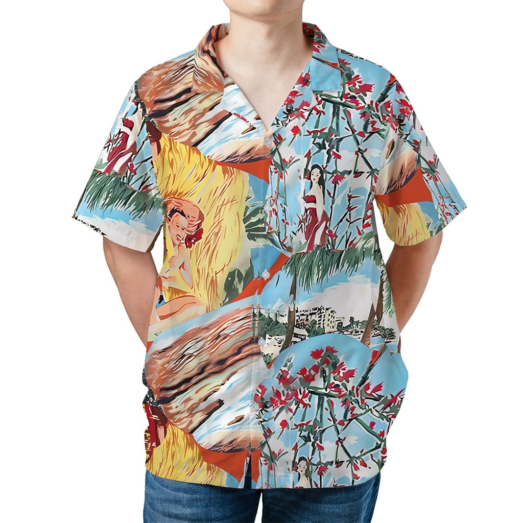 Ace Ventura Pet Detective 1994 Jim Carrey Floral Hura Hawaiian Shirt - Tazila