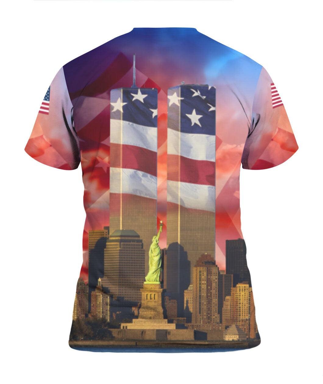 Patriot Day Hoodie 9-11 We Will Never Forget Patriot Day American Flag Twin Tower Shirt Patriot Day Shirt