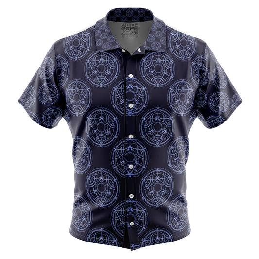Transmutation Circle Fullmetal Alchemist Button Up Hawaiian Shirt