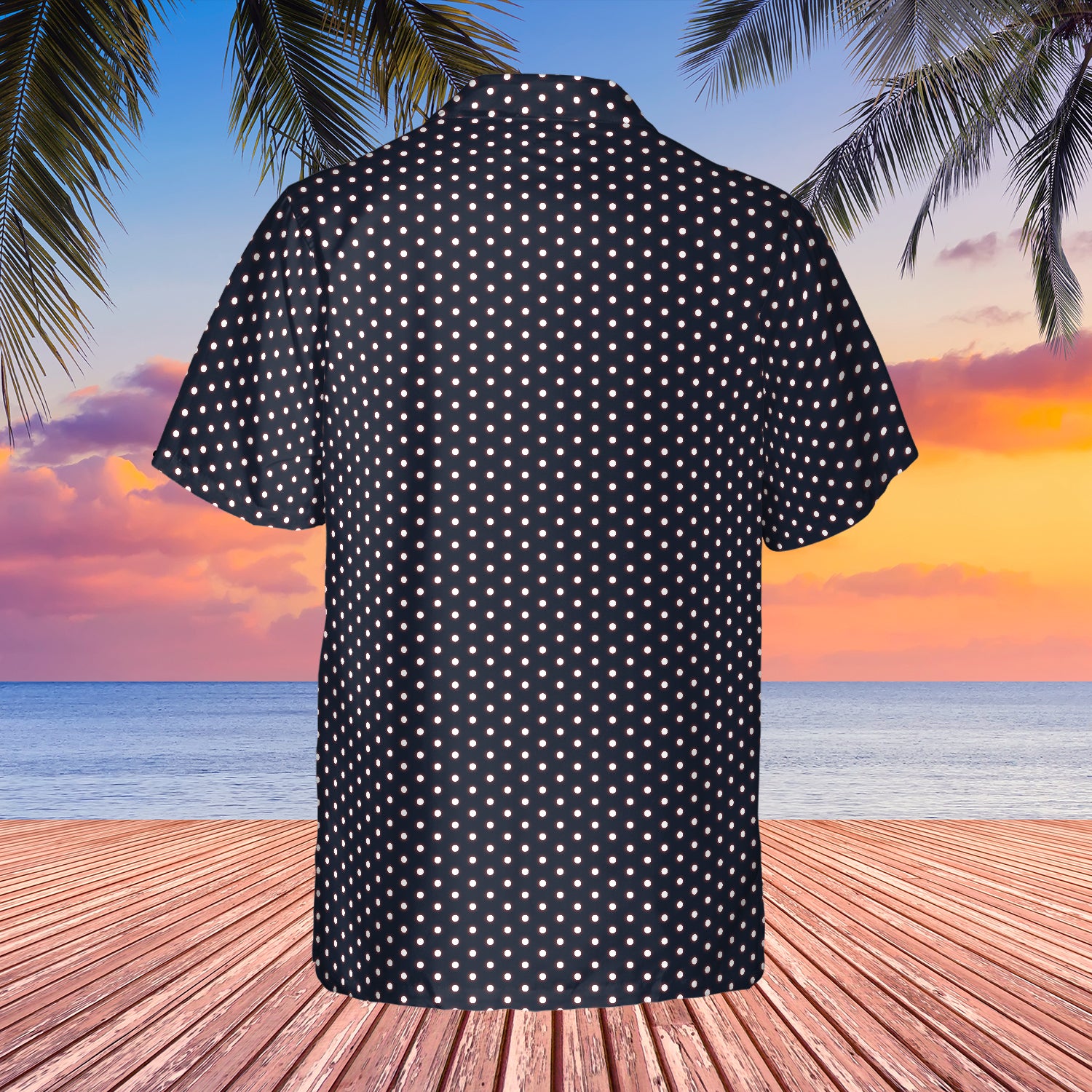 It Patrick Hockstetter Classic Polka Dot Camp Collar Hawaiian Shirt - Tazila