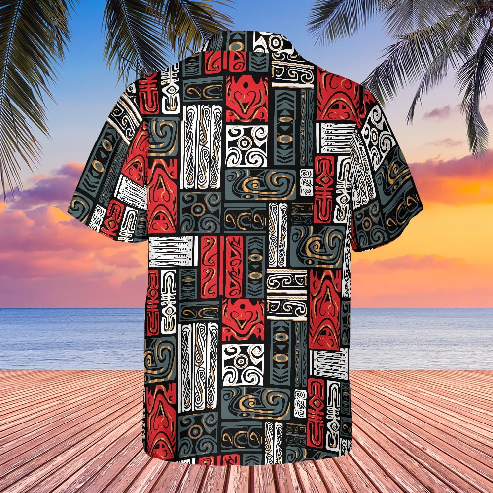 Back To The Future Biff Tannen Classic Rectangular Pattern Hawaiian Shirt - Tazila