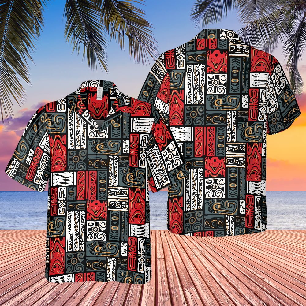 Back To The Future Biff Tannen Classic Rectangular Pattern Hawaiian Shirt - Tazila
