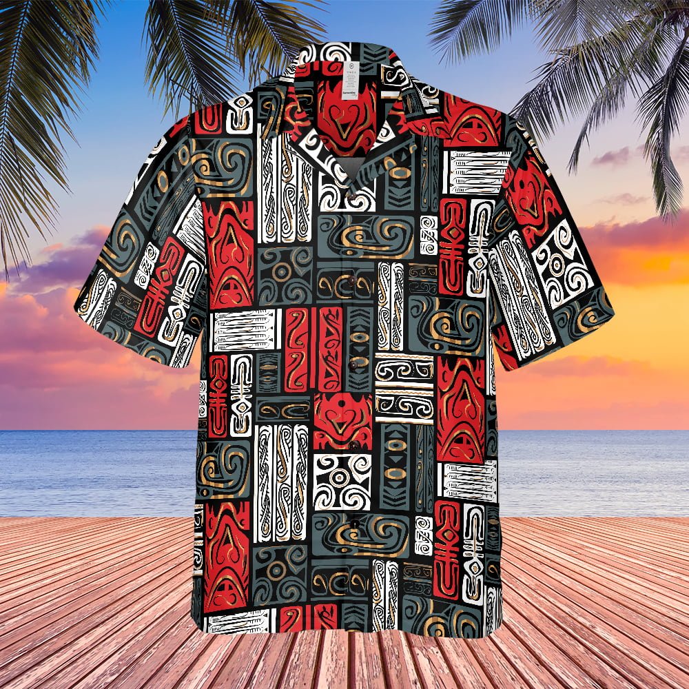 Back To The Future Biff Tannen Classic Rectangular Pattern Hawaiian Shirt - Tazila
