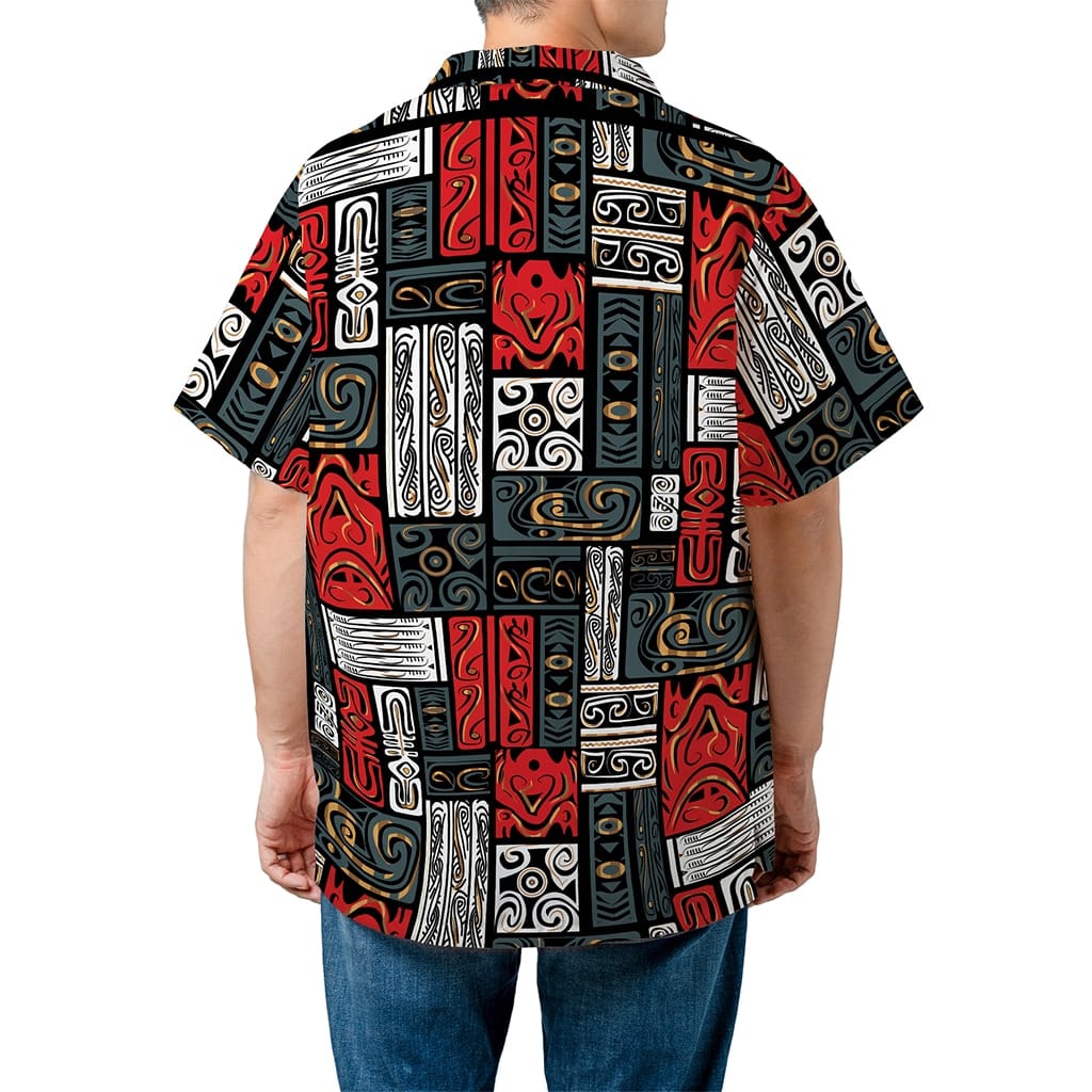 Back To The Future Biff Tannen Classic Rectangular Pattern Hawaiian Shirt - Tazila