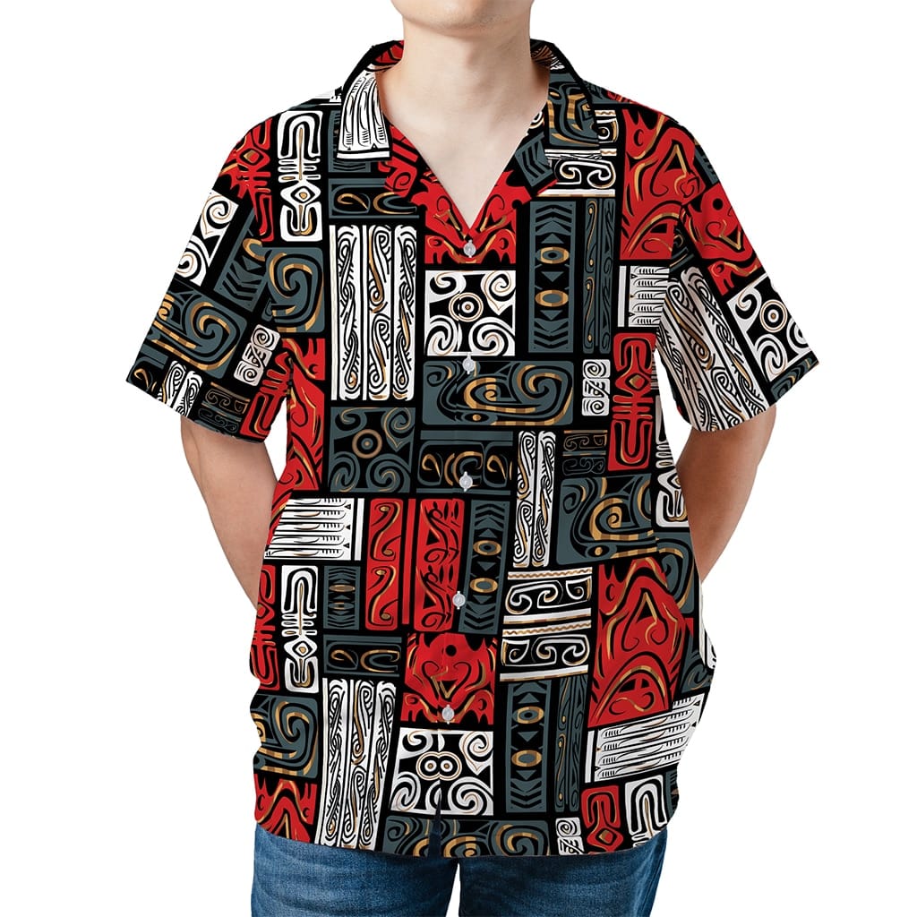 Back To The Future Biff Tannen Classic Rectangular Pattern Hawaiian Shirt - Tazila