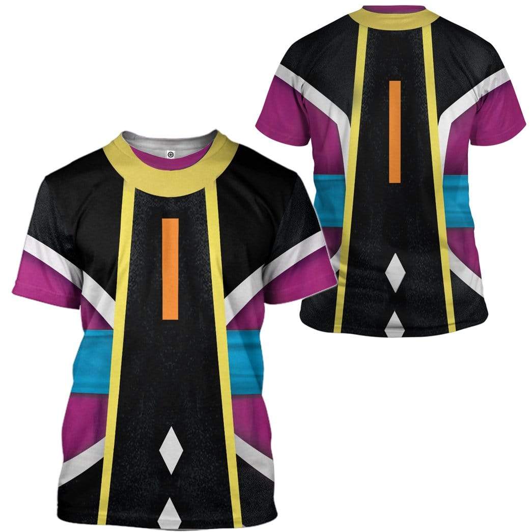 Dragon Ball Shirt Whis The Guide Angel Costume Purple T-shirt Anime Fan Hoodie