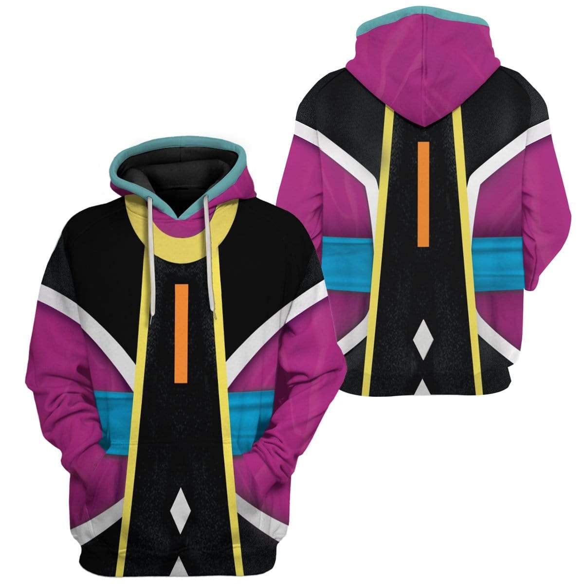 Dragon Ball Shirt Whis The Guide Angel Costume Purple T-shirt Anime Fan Hoodie