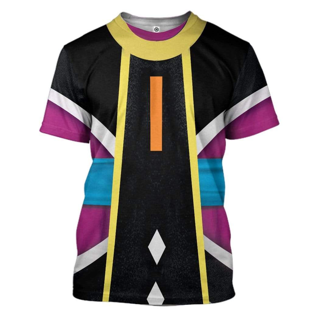 Dragon Ball Shirt Whis The Guide Angel Costume Purple T-shirt Anime Fan Hoodie