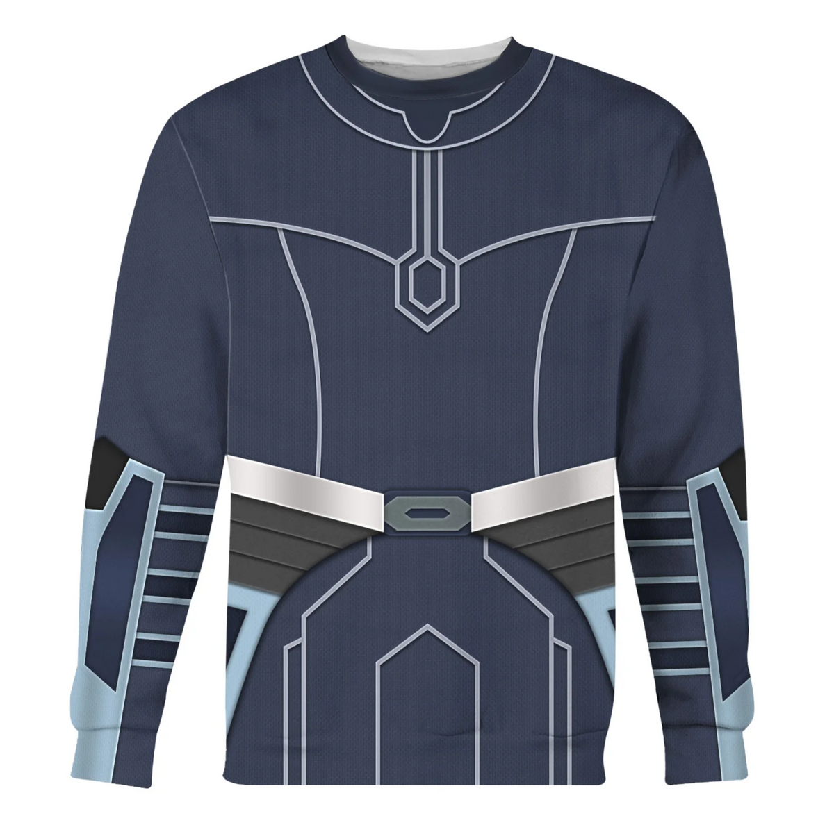 SW Hoodie Ahsoka Tano Costume SW Cosplay T-shirt Blue Unisex Adults