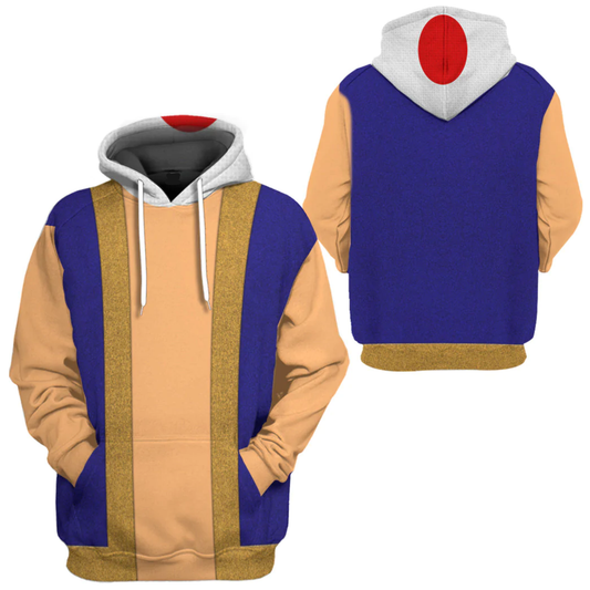 Super Mario Costume Hoodie Game Character Toad Costume T-shirt Colorful Unisex Adults