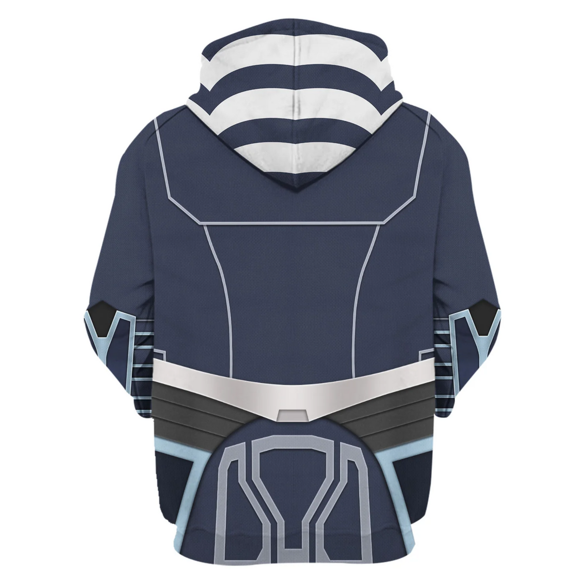 SW Hoodie Ahsoka Tano Costume SW Cosplay T-shirt Blue Unisex Adults