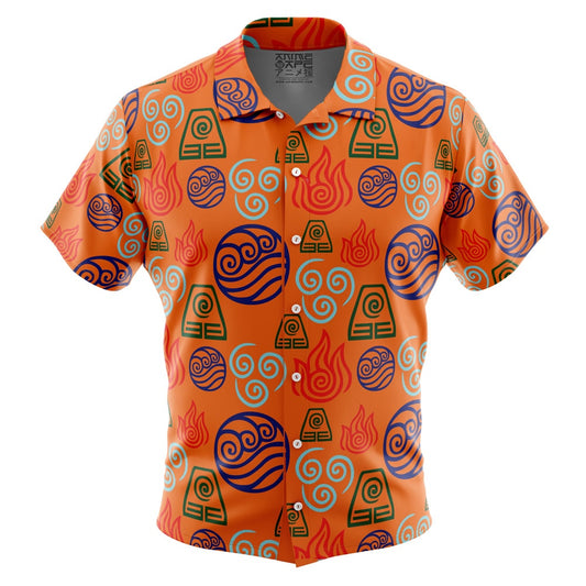 Bending Elements Avatar The Last Airbender Button Up Hawaiian Shirt