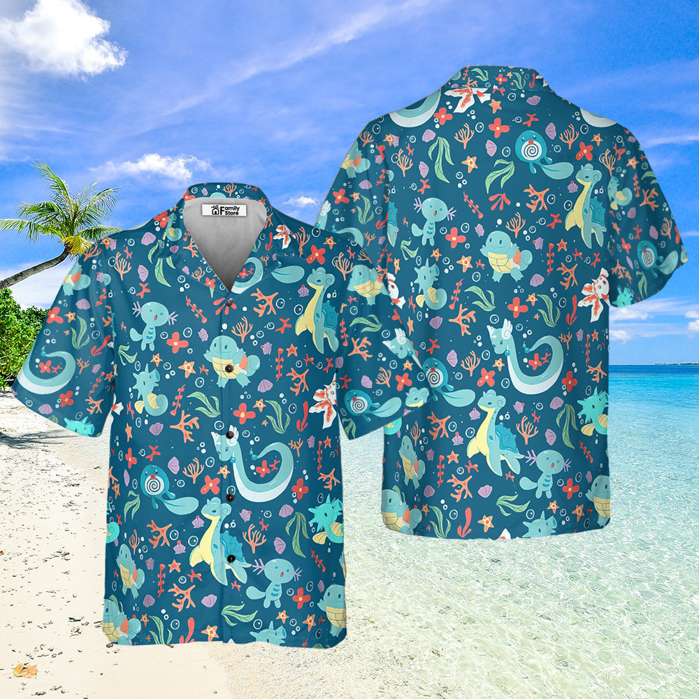 Water PoMo Pattern - Hawaiian Shirt