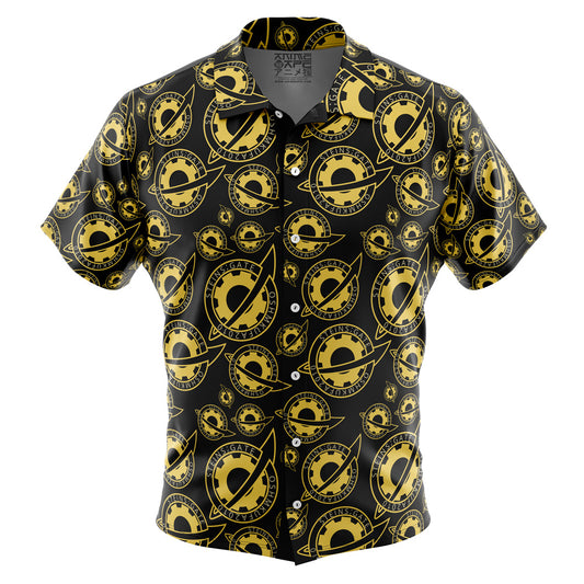 Future Gadget Lab Badge Steins Gate Button Up Hawaiian Shirt