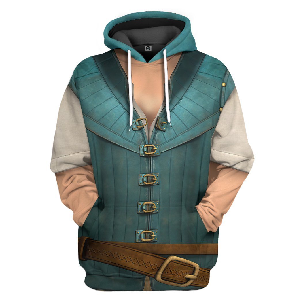DN T-shirt Tangled Rapunzel Flynn Rider Prince Costume 3d Shirt DN Hoodie