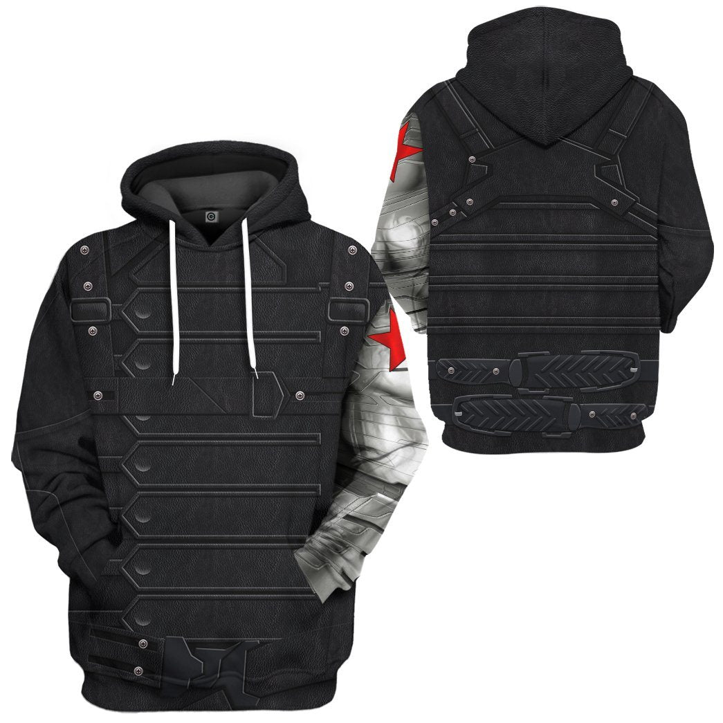 MV Shirt MV Winter Soldier Bucky Barnes Costume 3d Hoodie MV Hoodie