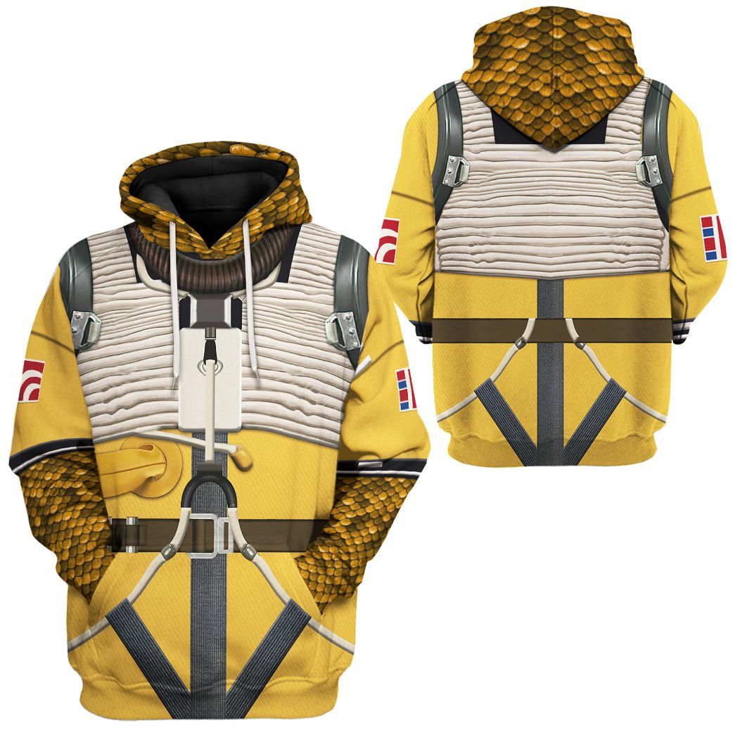 SW T-shirt SW Bossk Costume 3d Yellow T-shirt SW Hoodie