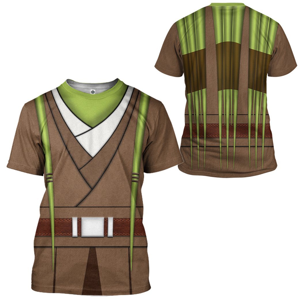 SW T-shirt SW Kit Fisto Costume 3d T-shirt SW Hoodie For Fan