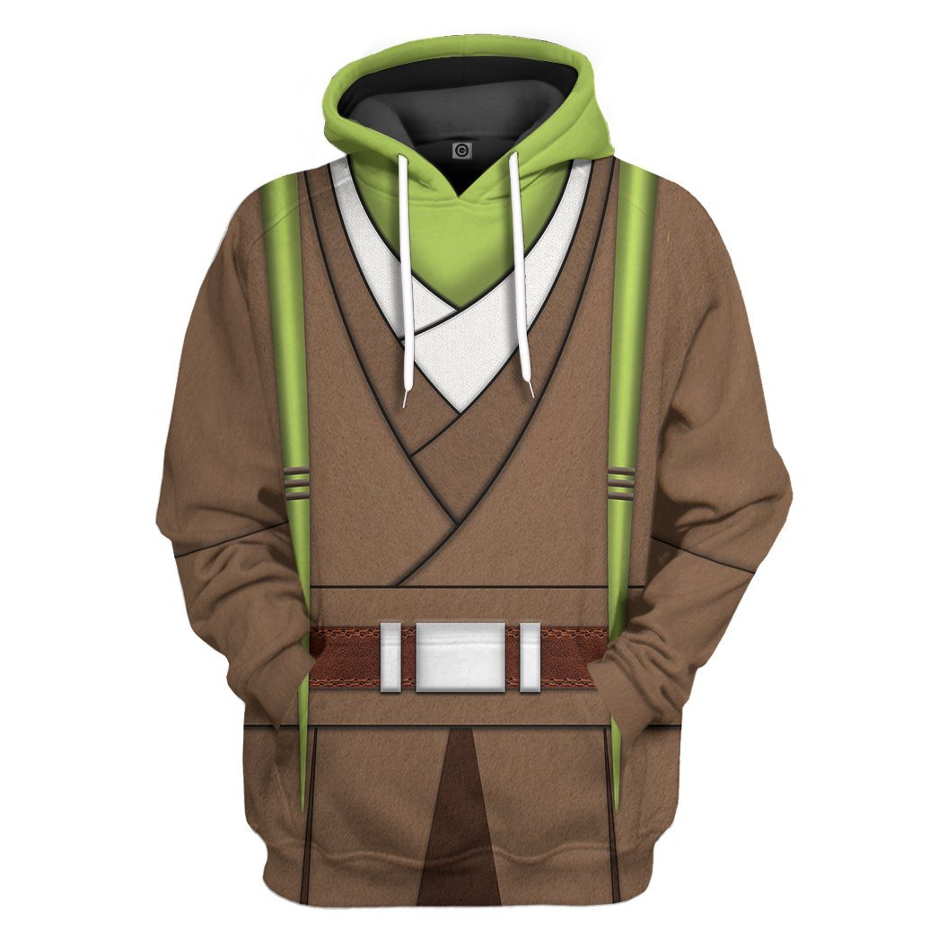 SW T-shirt SW Kit Fisto Costume 3d T-shirt SW Hoodie For Fan