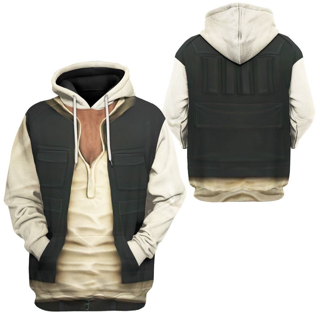 SW T-shirt SW Han Solo Costume 3d T-shirt SW Hoodie