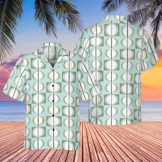 The Sopranos Tony Soprano Geometric Pattern Hawaiian Shirt - Tazila