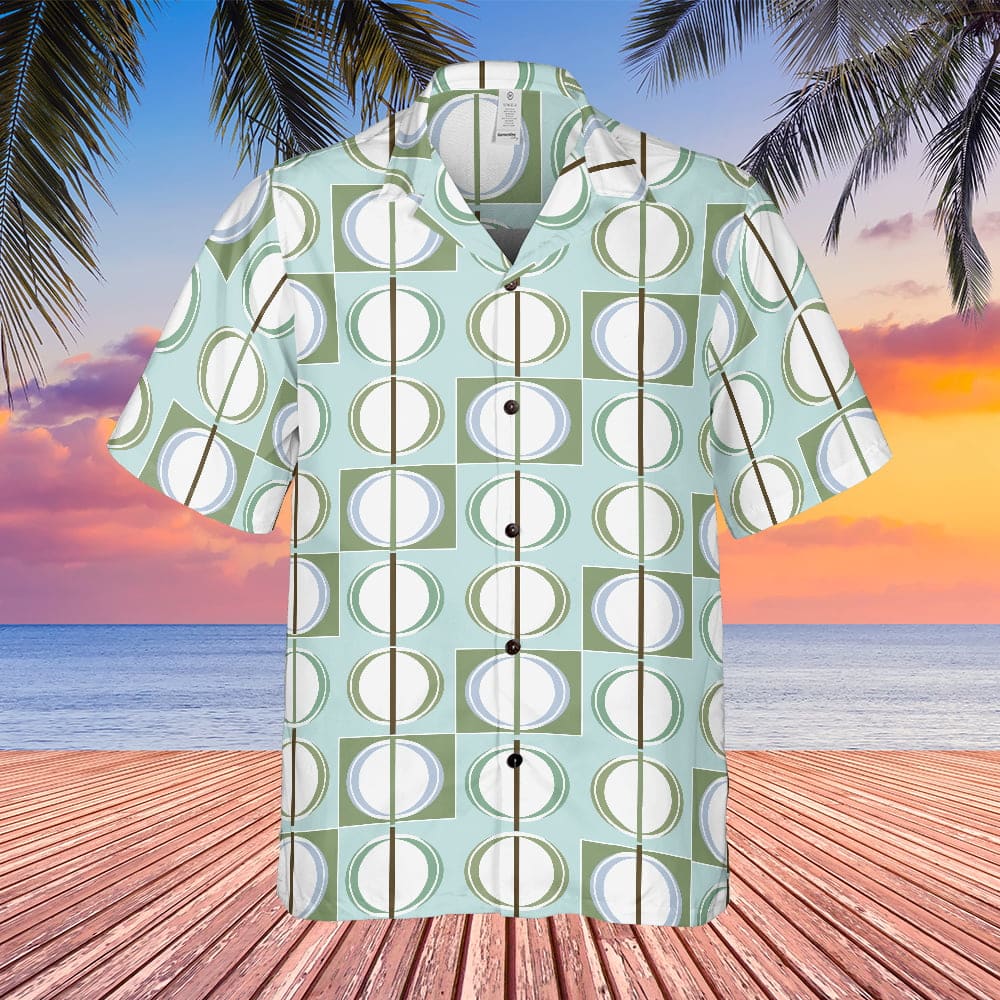 The Sopranos Tony Soprano Geometric Pattern Hawaiian Shirt - Tazila